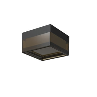 LED Outdoor Ceiling Light Square Black/Black 9W 3CCT IP65 12053 Optonica
