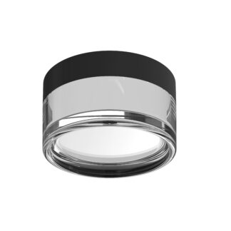 LED Outdoor Ceiling Light Round Black/White 9W 3CCT IP65 12055 Optonica