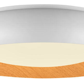 LED Ceiling Light 36W White/Wood Body CCT 12808 Optonica