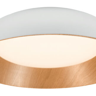 LED Ceiling Light 24W White/Wood Body CCT 12811 Optonica