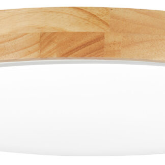 LED Ceiling Light 48W White/Wood Body CCT + Remote Control 12814 Optonica