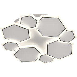 LED Ceiling Light 68W White/Grey Body CCT + Remote Control 12827 Optonica