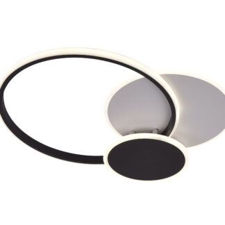 LED Ceiling Light 78W White/Black Body CCT + Remote Control 12829 Optonica
