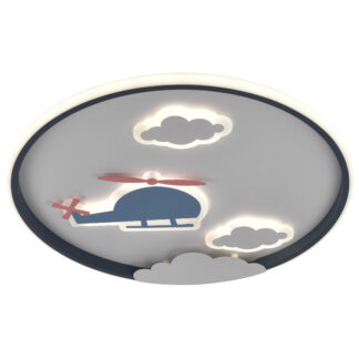 LED Ceiling Light 78W White/Black Body CCT + Remote Control 12831 Optonica