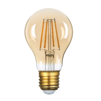 LED Bulb A60 8W Filament Golden Glass 2500K Dimmable 1324 Optonica