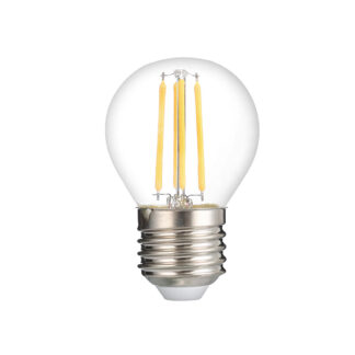 LED Plastic Bulb G45 E27 4W Clear Glass Dimmable 2700K 1325 Optonica