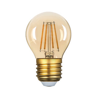 LED Plastic Bulb G45 E27 4W Golden Glass Dimmable 2700K 1326 Optonica