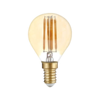 LED Bulb Filament G45 E14 Golden Glass Dimmable 2500K 1418 Optonica
