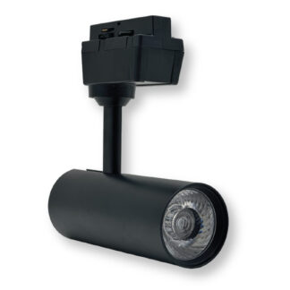 LED Track Light 12W 4000K Bridgelux COB Chip Black Body 15101 Optonica