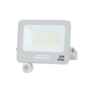LED SMD Прожектор IP65 Бял със Сензор 30w 4000K 15844 Optonica