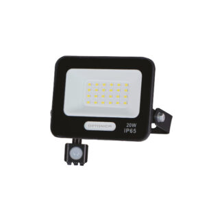 LED SMD Прожектор IP65 Черен със Сензор 20w 6000K 15851 Optonica