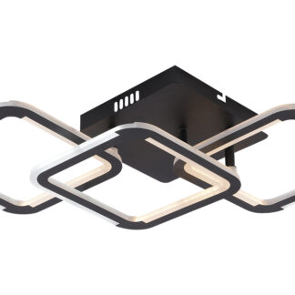 LED Ceiling CCT 45W Black Dimmable + Remote Control 19008 Optonica