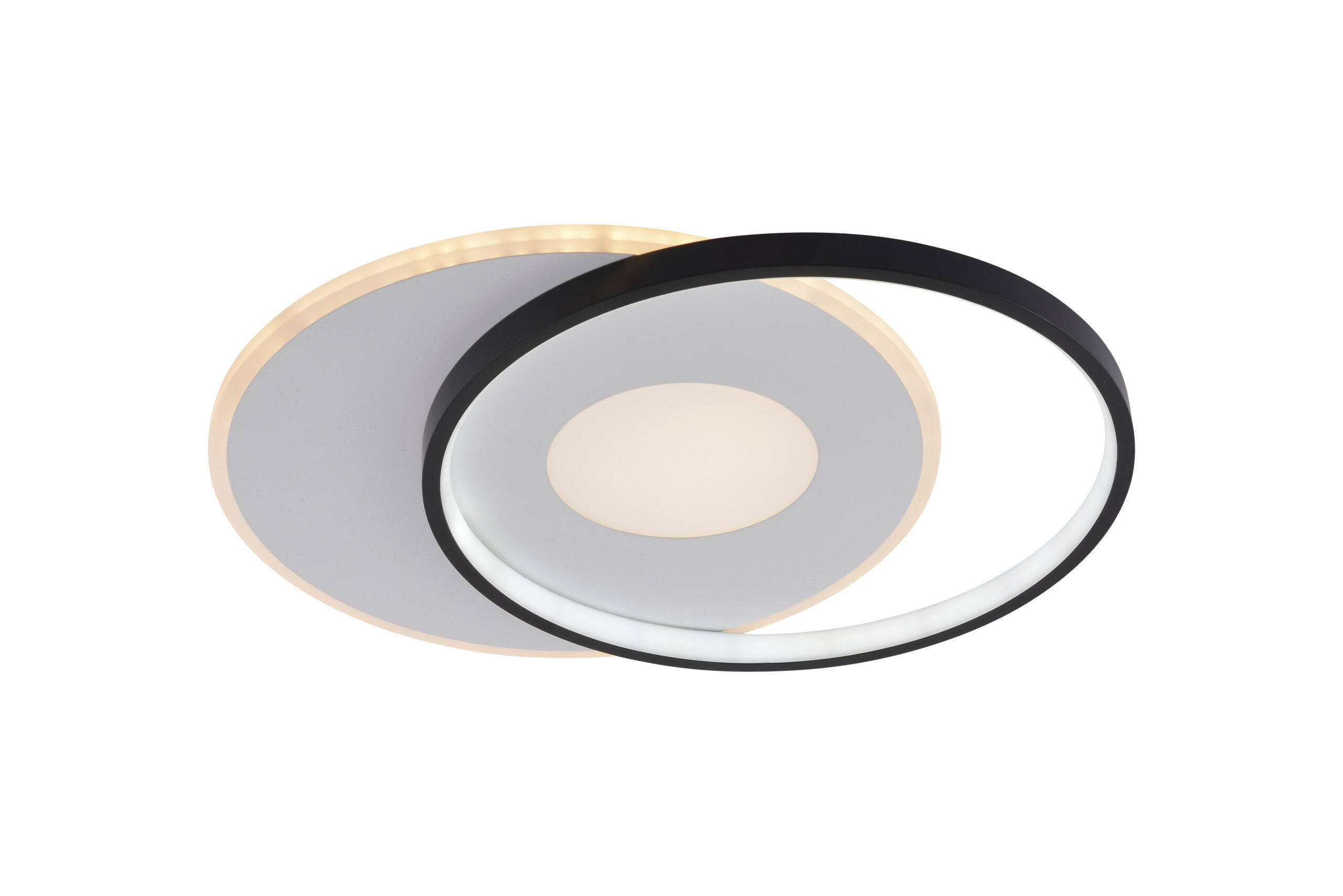 LED Ceiling Lamp CCT 54W White+Black Dimmable + Remote Control 19011 Optonica