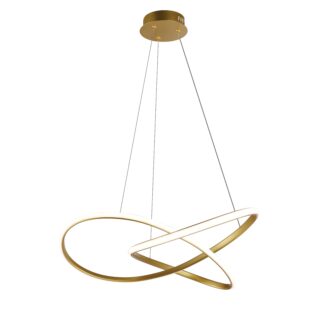LED Pendant Lamp 30W 3000K Satin Gold 19044 Optonica