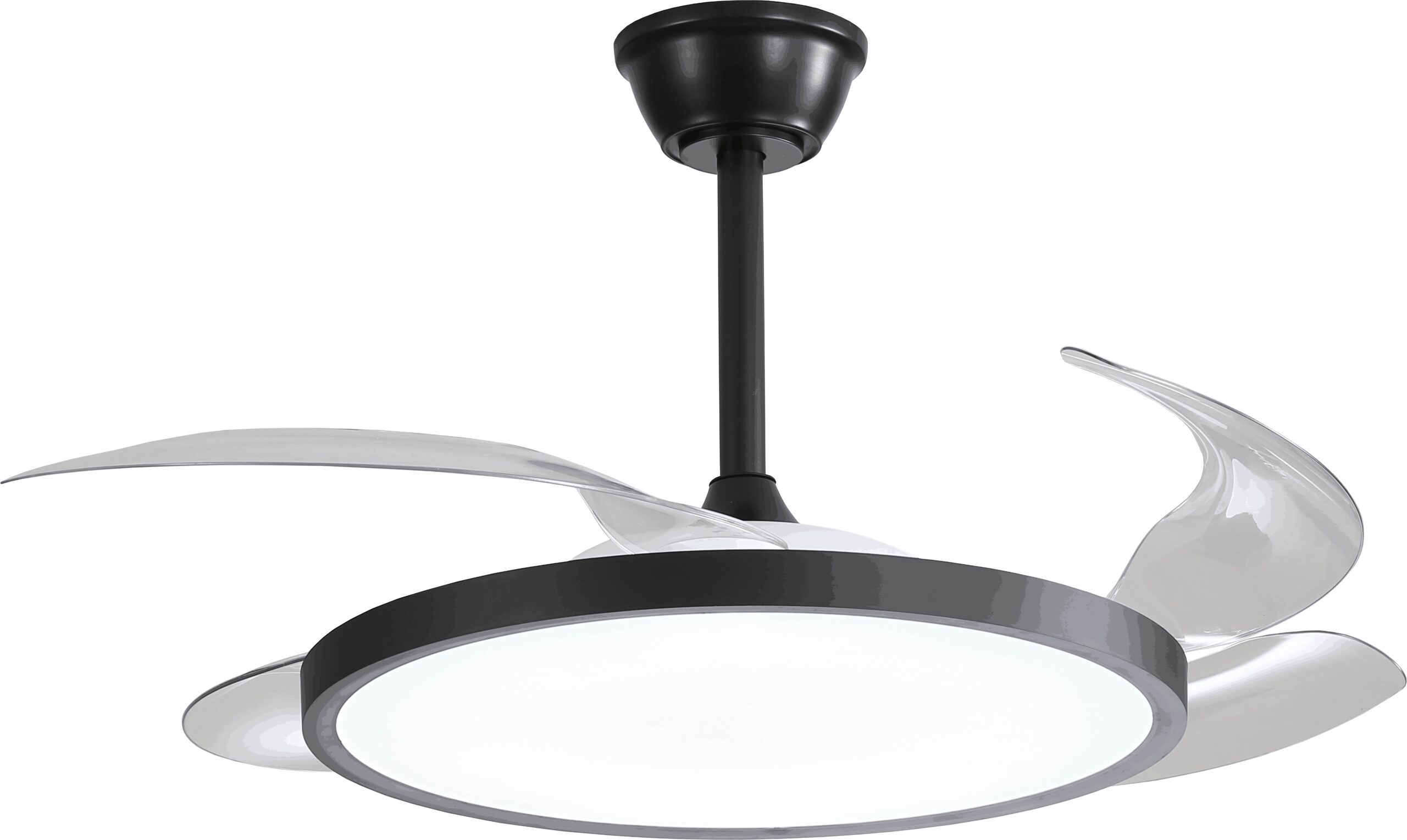 LED Fan Ceiling 36W/3CCT Black Slim + Remote Control 19105 Optonica