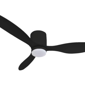 LED Fan Ceiling 18W/3CCT Black + Remote Control 19114 Optonica