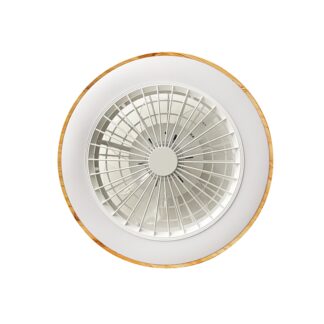 LED FAN Ceiling 36W/3CCT White/Wood Body + Remote Control 19116 Optonica