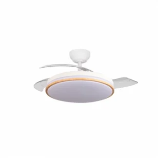 LED FAN Ceiling 30W/3CCT White/Wood + Remote Control 19119 Optonica
