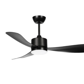 LED FAN Ceiling 18W/3CCT Black Body + Remote Control 19121 Optonica