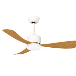 LED FAN Ceiling 18W/3CCT White/Wood + Remote Control 19122 Optonica