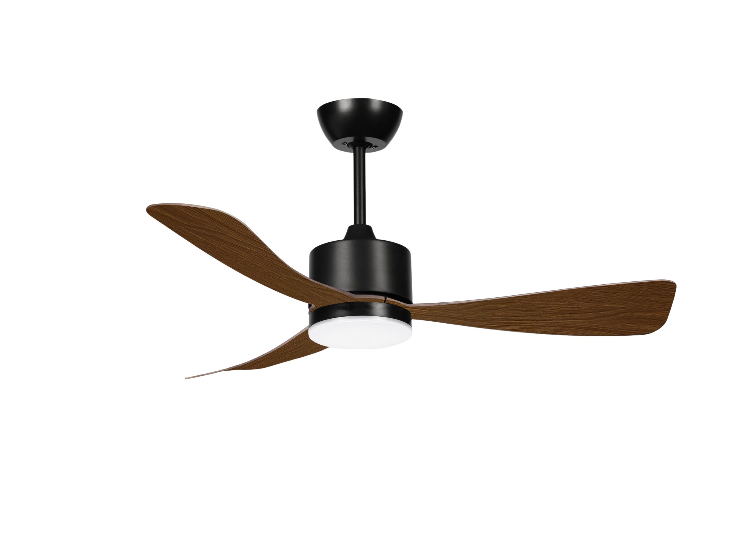 LED Осветително тяло Вентилатор 18W/3CCT Black/Wood + Дистанционно 19123 Optonica