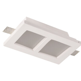 Ceiling Fitting Trimless Recessed Square Frosted Glass 2067 Optonica