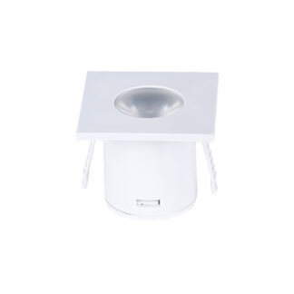 LED Cabinet Light 1W 3000K Square White 3299 Optonica
