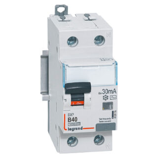 ДТЗ комбинирана DX3 1P+N 40A крива B 30mA тип AC 10kA 2 мод. 410976 Legrand