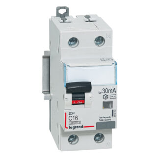 ДТЗ комбинирана DX3 1P+N 16A крива C 30mA тип AC 6kA 2 мод. 411013 Legrand