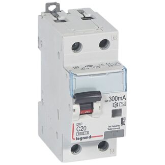 ДТЗ комбинирана DX3 1P+N 20A крива C 300mA тип AC 6kA 2 мод. 411025 Legrand