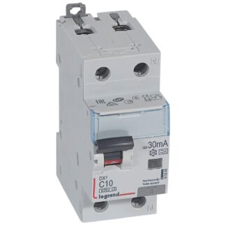 ДТЗ комбинирана DX3 1P+N 10A крива C 30mA тип A 10kA 2 мод. 411048 Legrand