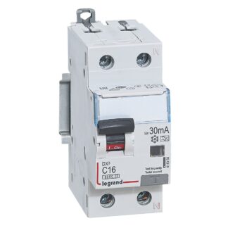 ДТЗ комбинирана DX3 1P+N 16A крива C 30mA тип A 6kA 2 мод. 411050 Legrand