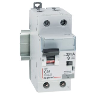 ДТЗ комбинирана DX3 1P+N 16A крива C 30mA тип A 10kA 2 мод. 411061 Legrand