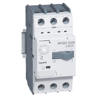 Моторна защита MPX3-32S 0.12kW TM 0.4-0.63A 100kA 417303 Legrand
