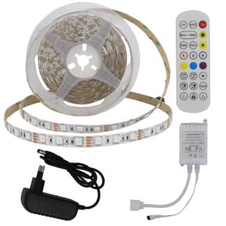 LED лента 5м RGB + Adapter + IR Controler + Remote 5050 MD 8w 12v 4322