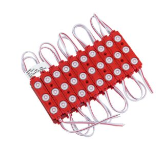 LED Lens Module 3*2835 червен 4524 Optonica