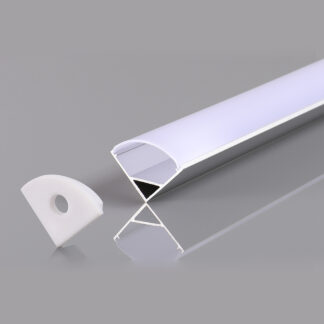 Алуминиев Профил за LED Лента Сив Ъгъл 12mm L=2m 5150 Optonica
