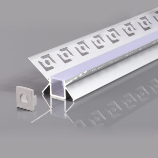 Aluminium Profile For LED Strip Ggray Built In (L=2m) 5166 Optonica