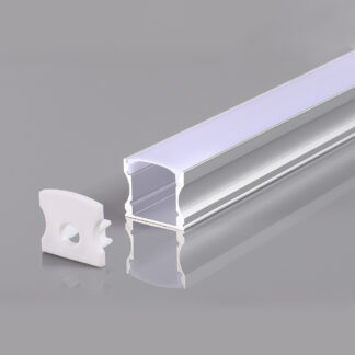 Aluminium Profile For LED Strip GRAY 12mm (L=2m) 5175 Optonica