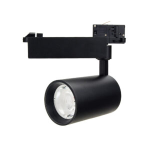 LED 4 Wire Track Light 25w 3000K Black Body 5329 Optonica