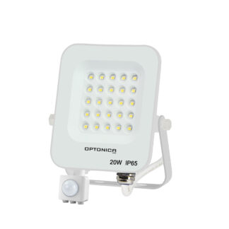 LED SMD Прожектор IP65 Бял Със Сензор 20w 6000K 5763 Optonica