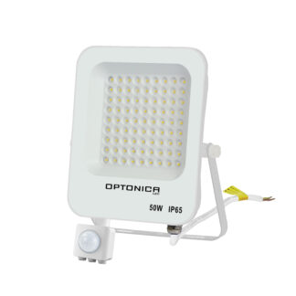 LED SMD Прожектор IP65 Бял Със Сензор 50w 4500K 5770 Optonica