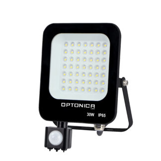 LED SMD Прожектор IP65 Черен Със Сензор 30w 2700K 5779 Optonica