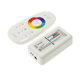 RGBW touch контролер за LED лента 288w 24A бял 6329 Optonica