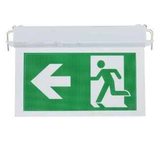LED Recessed Fixed Emergency Exit Light 3 Hours Duration With PVC Legend 7206 Optonica