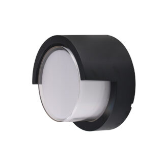 LED Стенен Осветител Кръгъл Черен 12w 4200K 7529 Optonica