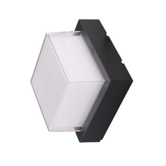 LED Стенен Осветител Черен Квадратно 12w 4200K 7535 Optonica