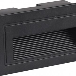 LED Осветител за Стълби КВАДРАТЕН ЧЕРЕН 3W 4200K IP65 7548 Optonica