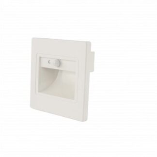 LED Осветител за Стълби Квадратен 1W 4000K IP20 Бял + Сензор 7560 Optonica