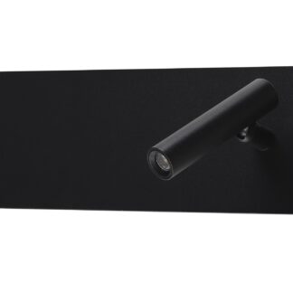 LED Wall Light 11W IP20 with ON/OFF - Switch + USB Black 3000K 7593 Optonica